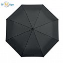 větruodolný skládací deštník automatický, černý, potisk loga 4