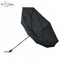 windproof automatic folding umbrella, black, logo print 5