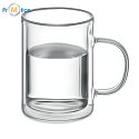 Double-walled sublimation glass mug 225ml, logo print 2