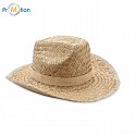 Natural Straw Cowboy Hat Ribbon Print 3