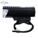 REBIKE bicycle light with USB charging, black, logo print 2