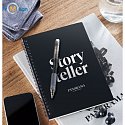 Eternal reusable notebook A5 with logo print, black 4