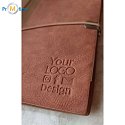 FORLI retro notebook with note cards, brown, logo print 2