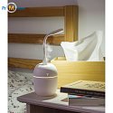 MISTY air humidifier with lamp, white, logo print 4