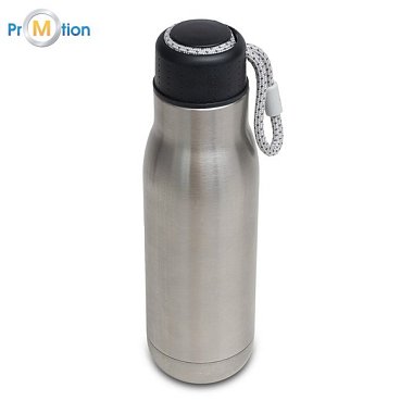 CALGARY thermos 500 ml, silver, logo print