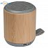 Bluetooth speaker made of bamboo, logo print