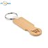 Bamboo wood key ring with cart token, wood laser