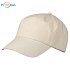 Cap made of organic cotton beige 1, logo print