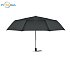 windproof automatic folding umbrella, black, logo print