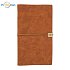 FORLI retro notebook with note cards, brown, logo print