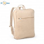 Juco backpack Natural with logo print