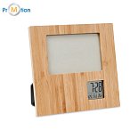 Photo frame with weather statio