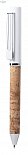 metal ballpoint pen with cork, logo print