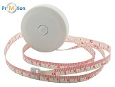 tailor's tape measure white with logo printing