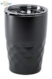 Thermo mug with copper insulation black, logo print