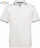 B&C | Safran Sport - Kontrastní polokošile white/royal blue