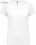 Kariban ProAct | PA477 - Dámské sportovní tričko s V výstřihem white
