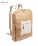jute backpack with logo printing