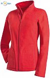Stedman | Active Fleece Jacket Women - Dámská fleecová bunda scarlet red