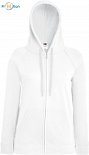 F.O.L. | Lady-Fit LW Hooded Sweat Jacket - Dámská mikina s kapucí white