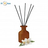 Home scented reed diffuser, jasmine, logo print