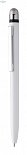 Antibacterial touch ballpoint pen white with logo printing