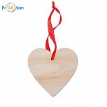 Wooden decoration of the heart
