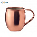 Copper cocktail mug 400 ml, logo print
