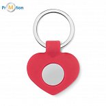 Keychain with heart-shaped tokens