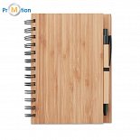 Bambusový notebook/blok s perom
