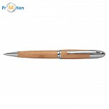 Bamboo ballpoint pen with logo print