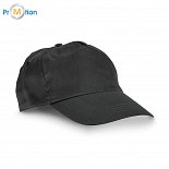 cap made of 100% cotton black, logo print