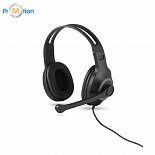 Headphones black, logo print