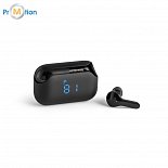 bluetooth headphones, black, logo printing