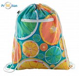 Drawstring bag for custom organic product