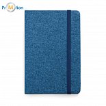 HUGO. Blue A5 notebook with logo