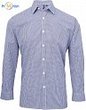 Premier | PR220 - Men&#39;s shirt &quot;Gingham&quot; long sleeve