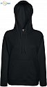 F.O.L. | Lady-Fit Lightweight Hooded Sweat - Dámská mikina s kapucí black