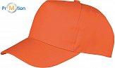 Result Headwear | RC084J - Dětská kšiltovka, 5 panelů orange