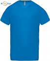 Kariban ProAct | PA476 - Pánské sportovní tričko s V výstřihem aqua blue
