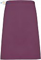 Premier | PR151 - Zástěra do pasu "Colours" aubergine