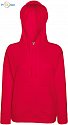 F.O.L. | Lady-Fit Lightweight Hooded Sweat - Dámská mikina s kapucí red