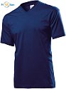 Stedman | Classic V-Neck Men - Tričko s výstřihem do V navy blue