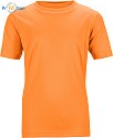 James & Nicholson | JN 358K - Sportovní dětské tričko orange
