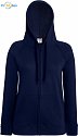 F.O.L. | Lady-Fit LW Hooded Sweat Jacket - Dámská mikina s kapucí deep navy