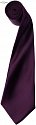Premier | PR750 - Saténová kravata "Colours" aubergine