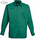 Premier | PR200 - Popelínová košile s dlouhým rukávem emerald