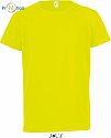 SOL'S | Sporty Kids - Dětské raglánové tričko neon yellow