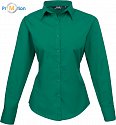 Premier | PR300 - Dámská popelínová košile s dlouhým rukávem emerald