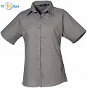 Premier | PR302 - Ladies poplin shirt with short sleeves